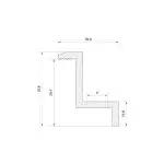 Hliníková bočná svorka 30mm, strieborná – Obrázok 3