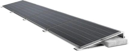 Konštrukcia na uchytenie solárnych panelov na rovnú strechu, 4x FV panel, 25° – Obrázok 4