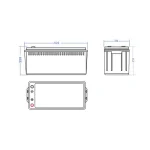 Bezúdržbová batéria AGM 12V 200Ah Green Cell – Obrázok 2