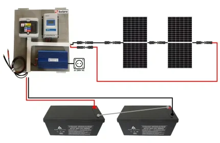 24V/1500VA Ostrovný fotovoltický systém 900Wp 200Ah – Obrázok 2