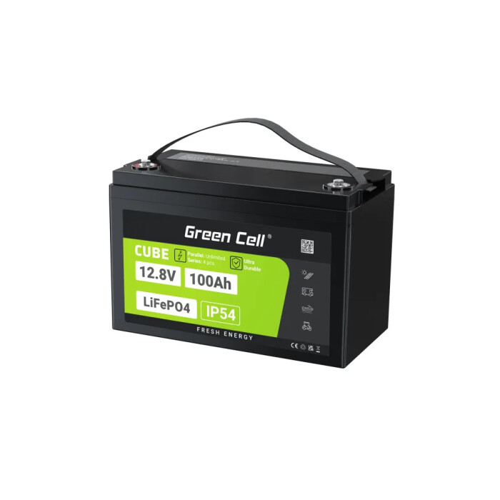 LiFePO4 batéria 100Ah 12,8V Green Cell 1280Wh – Obrázok 1