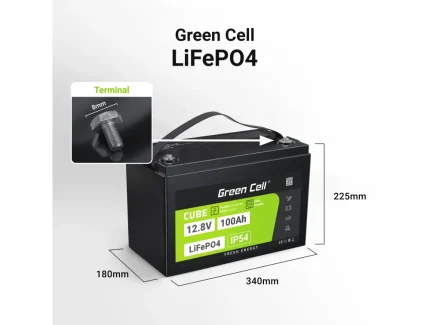 LiFePO4 batéria 100Ah 12,8V Green Cell 1280Wh – Obrázok 6