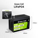 LiFePO4 batéria 200Ah 12,8V Green Cell 2560Wh – Obrázok 12