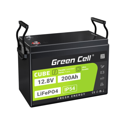 LiFePO4 batéria 200Ah 12,8V Green Cell 2560Wh