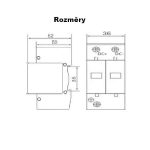 DC Prepäťová ochrana T2 2P VCX pre fotovoltiku (B) 40kA – Obrázok 7