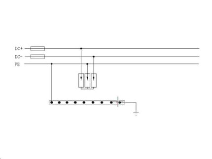 DC Prepäťová ochrana T2 3P VCX pre fotovoltiku 1000V (B) 40kA – Obrázok 2