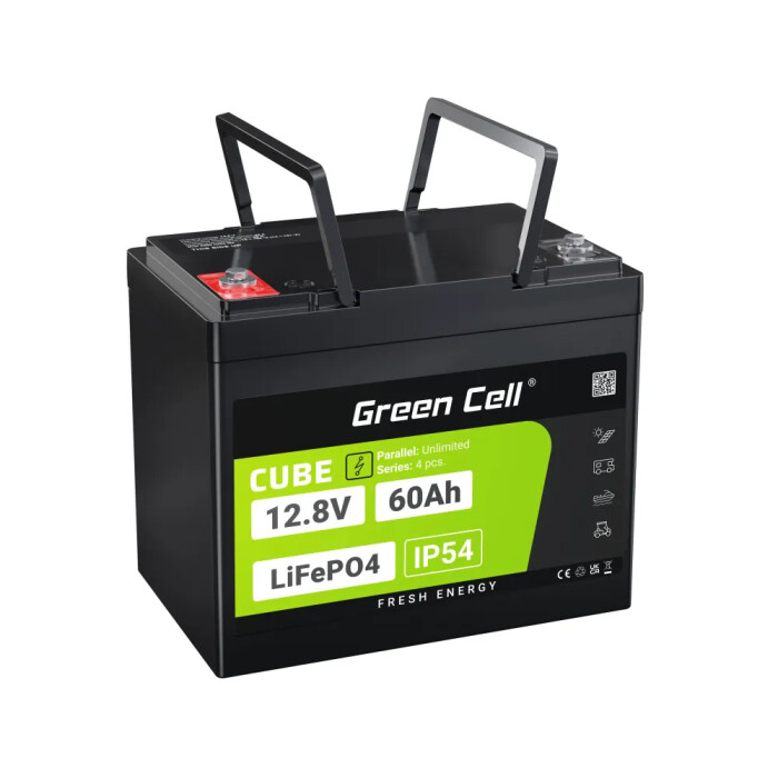 LiFePO4 batéria 60Ah 12,8V Green Cell 768Wh – Obrázok 1