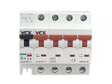 Odpínač s vypínacou spúšťou VCX PV 4P 32A 1000V DC – Obrázok 5