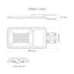 LED solárna lampa 2500lm, diaľkové ovládanie, VIDEX – Obrázok 3