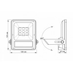 LED solárny reflektor s pohybovým senzorom, 600lm - Image 6