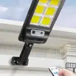 Solárne LED svetlo s FV panelom, diaľkový ovládač, 36W – Obrázok 6