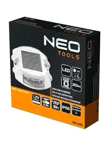 Solárne nájazdové svetlo, 20lm, LED, NEO – Obrázok 3