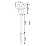 Záhradná solárna lampa LED, 10lm, NEO - Image 2