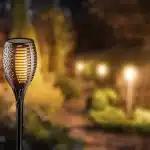 Záhradná solárna lampa, plameň, NEO – Obrázok 2