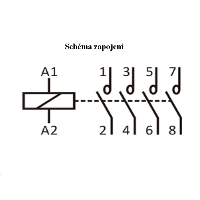 Stýkač GACIA 4P, 25A, 230V na DIN lištu - Image 2