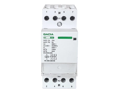 Stýkač GACIA 4P, 25A, 230V na DIN lištu - Image 3