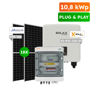 10,8kWp Plug&Play fotovoltický set, On-grid SolaX
