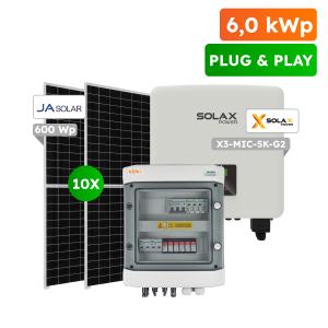 6kWp Plug&Play fotovoltický set, On-grid SolaX
