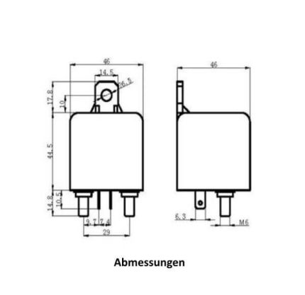 Izolačné relé WT662 12V 200A Westech – Obrázok 4