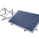 Nosná konštrukcia pre 3x FV panel na rovnú strechu alebo zem, 25° – Obrázok 3