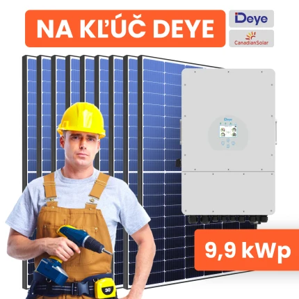 Na kľúč 9,90kWp Deye fotovoltaický systém