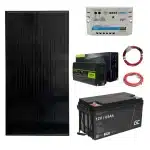 12V/300VA Ostrovná fotovoltická zostava 120Wp 60Ah s 10A PWM