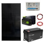 12V/300VA Ostrovná fotovoltická zostava 120Wp 60Ah s 10A PWM