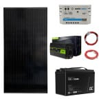 12V/500VA Ostrovná fotovoltická zostava 240Wp 100Ah s 20A PWM