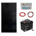 12V Ostrovná fotovoltická zostava 55Wp 33Ah s 10A PWM