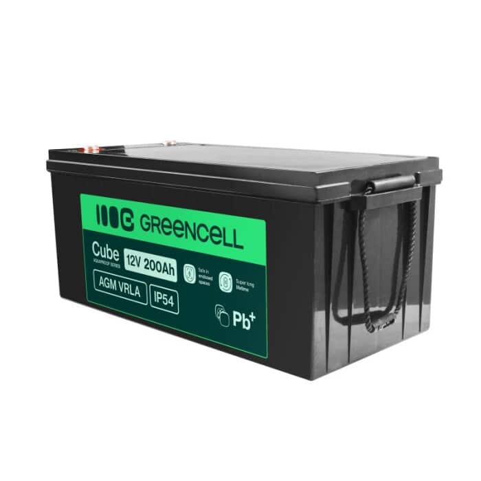 Batéria AGM VRLA 12V 200Ah Greencell IP54 2,4kWh – Obrázok 3
