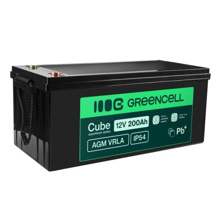 Batéria AGM VRLA 12V 200Ah Greencell IP54 2,4kWh