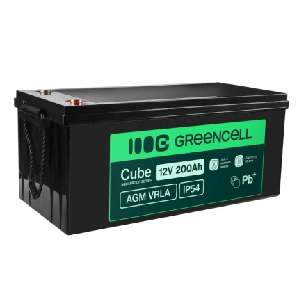 Batéria AGM VRLA 12V 200Ah Greencell IP54 2,4kWh