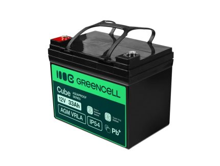 Batéria AGM VRLA 12V 33Ah Greencell IP54 396Wh – Obrázok 4