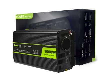 Menič napätia 24V 1000VA čistý sínus GC