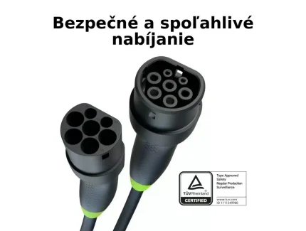 Nabíjací kábel typ 2 pre elektromobil 11kW 7m – Obrázok 7