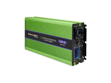 Menič napätia a nabíjačka batérie, UPS, 12V/1000W, čistý sínus – Obrázok 7