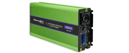 Menič napätia a nabíjačka batérie, UPS, 12V/1000W, čistý sínus – Obrázok 3