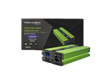 Menič napätia a nabíjačka batérie, UPS, 12V/1000W, čistý sínus – Obrázok 16