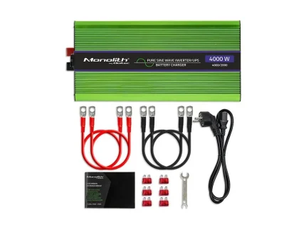 Menič napätia a nabíjačka batérie, UPS, 12V/2000W, čistý sínus – Obrázok 5