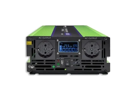 Menič napätia a nabíjačka batérie, UPS, 12V/2000W, čistý sínus – Obrázok 15
