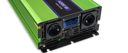 Menič napätia a nabíjačka batérie, UPS, 12V/2000W, čistý sínus – Obrázok 3