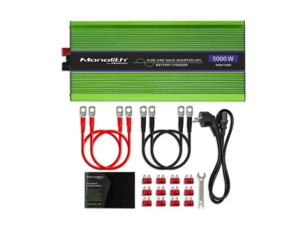 Menič napätia a nabíjačka batérie, UPS, 12V/2500W, čistý sínus – Obrázok 7