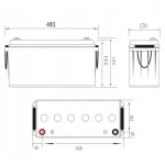 Gélová batéria 160Ah 12V GEL ULTRA SOLAR – Obrázok 4
