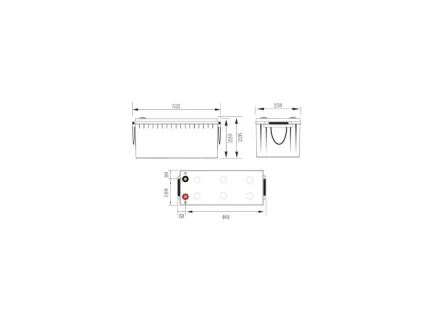Gélová batéria 220Ah 12V GEL ULTRA SOLAR – Obrázok 5