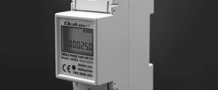 Jednofázový merač spotreby energie na DIN lištu, 230V, LCD – Obrázok 3