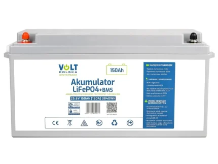 LiFePO4 batéria 25,6V 150 Ah (3840 Wh) + BMS – Obrázok 5