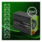 Menič a nabíjačka AC s MPPT regulátorom 40A, UPS, 12V 1000W – Obrázok 11