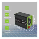 Menič a nabíjačka AC s MPPT regulátorom 40A, UPS, 12V 1000W – Obrázok 8