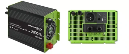 Menič a nabíjačka AC s MPPT regulátorom 40A, UPS, 12V 1000W – Obrázok 15