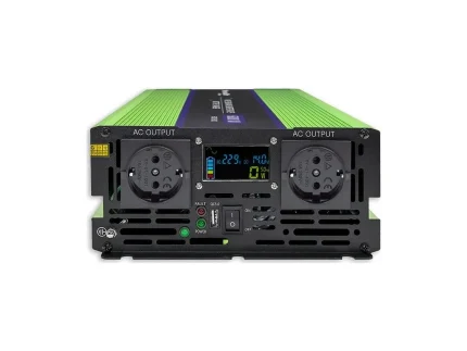 Menič napätia a nabíjačka batérie, UPS, 12V/3000W, čistý sínus – Obrázok 6